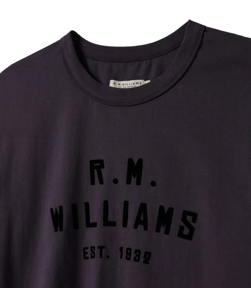 RM Williams Stencil Tee Charcoal-3